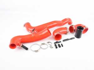 ES#4151062 - 56-318302 - High Flow N18 Intake & Intercooler Hose Kit | Red - The three main intake hoes in the engine bay all upgraded to silicone in matching colors. - M7 Speed - MINI