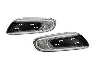 ES#3996453 - V-173305 - Clear Lens Amber Flash LED Turn Signal Set - Normal Flash - Replaces the stock turn signals with LEDS - Vinstar - MINI