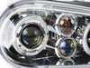 ES#3021492 - LHPGLF99TM - Projector Headlight Set - Chrome - With fog lights and angel eyes - Spec-D Tuning - Volkswagen
