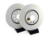 ES#3145436 - ESK2990 - Power Stop Euro-Stop Premium Front Brake Kit (320mm) - A premium OE-equivalent front axle upgrade featuring ECE-R90 certified semi-metallic brake pads, genuine Geomet coated high-carbon smooth vented rotors, and an integrated electronic wear sensor. - Power Stop - Audi