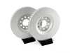 ES#3145436 - ESK2990 - Power Stop Euro-Stop Premium Front Brake Kit (320mm) - A premium OE-equivalent front axle upgrade featuring ECE-R90 certified semi-metallic brake pads, genuine Geomet coated high-carbon smooth vented rotors, and an integrated electronic wear sensor. - Power Stop - Audi