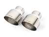 ES#3658933 - TPK0004 - Single-Walled Exhaust Tips - Polished Silver - Pair of slash-cut single-walled 4 exhaust tips with 2.5" inlets - APR - Audi Volkswagen Porsche
