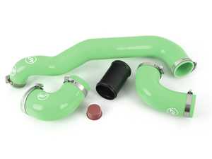 ES#3690923 - 56-330304 - High Flow Hot Side & Cold Side Pipes - Green - Upgraded Silicone hoses for the intercooler - M7 Speed - MINI