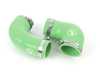ES#3690923 - 56-330304 - High Flow Hot Side & Cold Side Pipes - Green - Upgraded Silicone hoses for the intercooler - M7 Speed - MINI