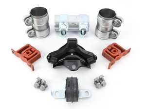 ES#2765628 - 1J5253609AQKT3 - Exhaust Installation Kit - Cat Back - Includes all brackets, clamps and hardware needed for installation - Assembled By ECS - Volkswagen