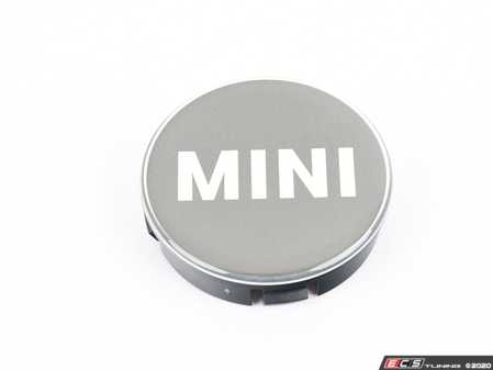 ES#3609942 - 36132467429 - MINI Wheel Center Cap w/ Chrome Melting Silver - Priced Each - F56+ MINI Logo wheel caps - for factory exposed lug nuts - Genuine MINI - MINI