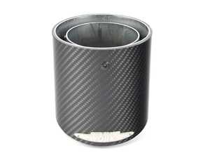ES#4003664 - 18302468715 - JCW Carbon Fiber Tail Pipe Trim - Priced Each  - Used to mount to the stock exhaust to give it a better appearance - Genuine MINI - MINI