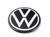 ES#3992188 - 5H0601171FOD - Center Cap With New VW Logo - Black/Chrome - Priced Each - Center cap with the new VW logo first installed on the Atlas Cross Sport - 66mm - Genuine Volkswagen Audi - Volkswagen