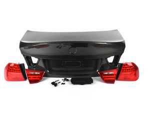 ES#3579189 - 90LRKT2 - LCI Tail Light Retrofit Kit - Includes LED tail lights, trunk lights, Carbon Fiber CSL LCI trunk, FRM3 module, and wiring harness. - Assembled By ECS - BMW