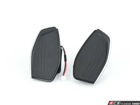 ES#3417546 - 8W0951523SINZ - Shift Paddle Set - Black High Glodd / Chrome - Includes right & left side steering wheel shift paddles for S-tronic - Genuine Volkswagen Audi - Audi