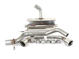 ES#2827319 - SSXAU143 - Cat-Back Exhaust System - Resonated - 2.75" stainless steel with dual 100mm polished tips - Milltek Sport - Audi