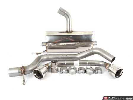 ES#2827319 - SSXAU143 - Cat-Back Exhaust System - Resonated - 2.75" stainless steel with dual 100mm polished tips - Milltek Sport - Audi