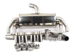 ES#3129652 - SSXAU575 - Cat-Back Exhaust System - Non-Resonated - 3" stainless steel with quad oval polished tips - Milltek Sport - Audi