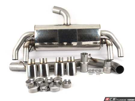 ES#3129652 - SSXAU575 - Cat-Back Exhaust System - Non-Resonated - 3" stainless steel with quad oval polished tips - Milltek Sport - Audi