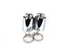 ES#3612818 - 026147ecs01-02KT - MK6 GTI Muffler Delete Kit - With 4.0" Chrome Tips - Add an aggressive exhaust note to your VW MK6 GTI's stock exhaust system - ECS - Volkswagen