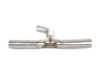 ES#3675377 - 026147ECS01-01KT - MK6 GTI Muffler Delete Kit - With 4.0" Black Chrome Tips - Add an aggressive exhaust note to your VW MK6 GTI's stock exhaust system - ECS - Volkswagen