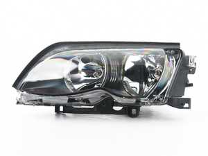 ES#172953 - 63127165771 - E46 Headlight Assembly - left - Black trim halogen headlight - Genuine BMW - BMW