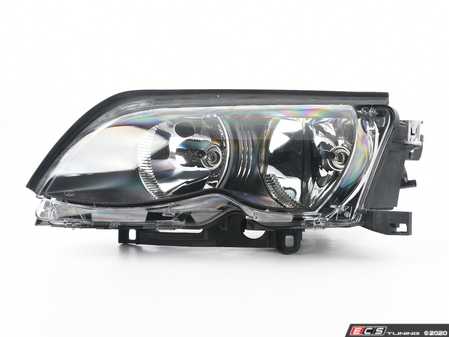 ES#172953 - 63127165771 - E46 Headlight Assembly - left - Black trim halogen headlight - Genuine BMW - BMW