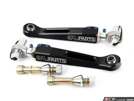 ES#3551413 - SPLFLCARE9X - Titanium Series Adjustable Front Lower Control Arms - Race - Adjust roll center, camber, and track width adjustment. Race version does not include headlight adjusting rod. Made in the USA! - SPL Parts - BMW