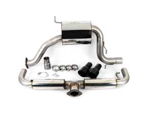 ES#2828198 - SSXVW185 - MK6 GTI 2.0T 3" Race Cat-Back Exhaust System - Resonated - Get that Exhaust tone you've been looking for! Features 3" construction with 4" matte black "GT100" style tips. - Milltek Sport - Volkswagen