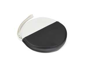 ES#3610162 - 80212460853 - MINI Round Color Block Pouch - Black/White - Handy pouch to carry things on the go - Genuine MINI - MINI