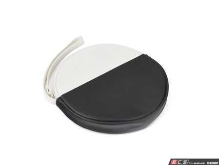 ES#3610162 - 80212460853 - MINI Round Color Block Pouch - Black/White - Handy pouch to carry things on the go - Genuine MINI - MINI