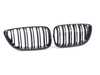 ES#2973053 - 015737ECS02A - F22 Dual Slats Blackout Grille Set - Gloss Black - Add style and individuality to your BMW in minutes! - ECS - BMW