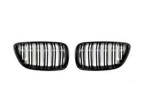 ES#2973053 - 015737ECS02A - F22 Dual Slats Blackout Grille Set - Gloss Black - Add style and individuality to your BMW in minutes! - ECS - BMW