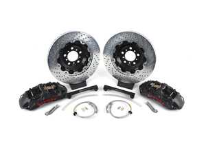 ES#4158472 - 1N1.9003AS - E9X M3 Brembo GT-S Front Big Brake Kit - 380mm Cross Drilled - Features Cross Drilled Rotors and Black Hard Anodized 6-Piston Calipers - Brembo - BMW