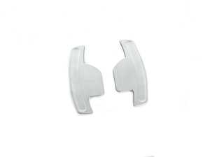 ES#3984360 - 028909ECS01-01 - Audi B8.5/C7/8V Facelift Paddle Shifter Extension Set - Satin Chrome - (NO LONGER AVAILABLE) - Maintain steering control while changing gears with our paddle shifter extensions - ECS - 