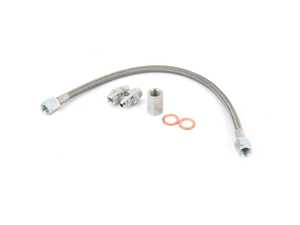 ES#4023666 - 034-502-3002 - Clutch Slave Hydraulic Pressure Hose - Priced Each - Teflon lined stainless steel hose and billet aluminum adapters for life long use under the most extreme conditions. - 034Motorsport - Audi