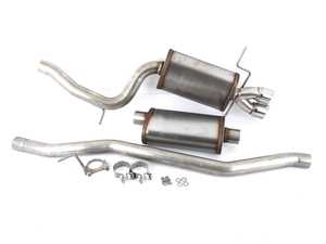 ES#3175521 - 252561TM - Cat-Back Exhaust System  - 2.5" T-304 Stainless Steel exhaust system with dual tip Magnaflow muffler - Techtonics Tuning - Audi