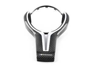 ES#3250988 - 32302347841 - Steering Wheel Cover - Carbon - Genuine BMW - BMW