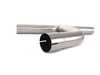 ES#3579180 - 023245ECS01-02KT - MK7 GTI Muffler Delete Kit - With 4.0" Chrome Tips - Add an aggressive exhaust note to your VW MK7 GTI's stock exhaust system - ECS - Volkswagen