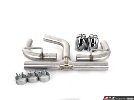ECS - 023245ECS01-02KT - MK7 GTI Muffler Delete Kit - With 4.0" Chrome Tips