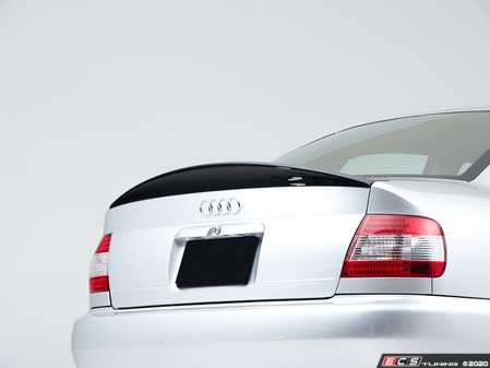 ES#4159609 - 007721LA01 - Audi B5 S4/A4 Trunk Spoiler - Gloss Black - Add some aggressive styling to your Audi! - ECS - Audi