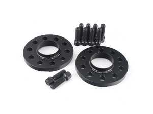 ES#4042997 - EMD-SPACER15665B - EMD Auto 15mm Wheel Spacers - Pair (With Bolts) - Manufactured out of high quality 6061-T6 aluminum, and black anodized for corrosion resistance - 5x112, 66.5 Center Bore - Emmanuele Design - Audi