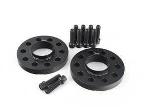 ES#4042999 - EMDSPACER20665B - EMD Auto 20mm Wheel Spacers - Pair (With Bolts) - Manufactured out of high quality 6061-T6 aluminum, and black anodized for corrosion resistance - 5x112, 66.5 Center Bore - Emmanuele Design - Audi