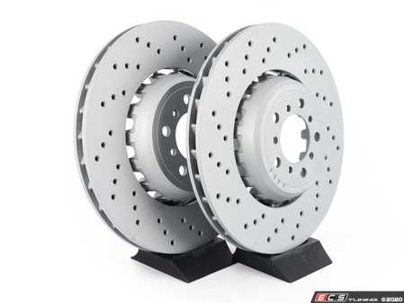 ES#4069225 - 34112284810KT8 - Front Brake Rotors - Pair (380x30mm) - Features "Z" coat for corrosion resistance - Zimmermann - BMW