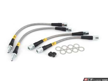 ES#3225040 - 950.34527 - Stainless Steel Brake Lines - Rear - Designed to create a quicker, firmer, more consistent pedal response - DOT compliant - StopTech - 