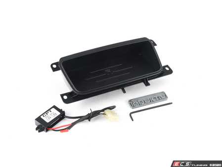 ES#4070794 - IDKBMWE9XWT - E9x Wireless Device Charging Unit - Pre-Installed in Center Console Tray - Seamless Wireless charging in your BMW! No wire cutting or splicing required. Preinstalled in a center console storage tray for ease of installation. - Induktiv - BMW