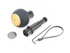 ES#3706707 - GS2DGSU-G - BFI Heavy Weight Shift Knob - SCHWARZ - Alcantara - Gold Top - Just because your car doesn't have a third pedal, doesn't mean you should be stuck with some goofy shifter. - Black Forest Industries - Audi Volkswagen