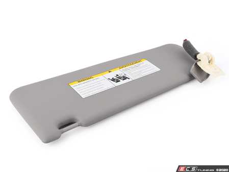 ES#2100938 - 51167248860 - F10 Sun Visor with Label - Right - Everest Gray - Genuine BMW - BMW