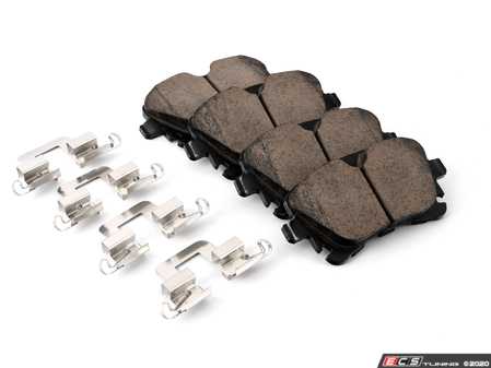 ES#4212788 - EUR1018A - Rear Euro Ceramic Brake Pad Set - For those looking for a low dust replacement brake pad - Akebono - Audi