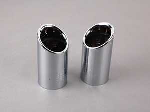 ES#450250 - 8K0071761 - Chrome Exhaust Tips - Set Of Two - Add some style to your factory exhaust with these 65MM chrome exhaust tips - Genuine Volkswagen Audi - Audi