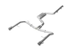 ES#4213472 - 49-36432-P - MACH Force-Xp 3" To 2-1/2" 304 Stainless Steel Cat-Back Exhaust System - Mach Force stainless steel exhaust with dual 4" polished stainless tips - AFE - Volkswagen
