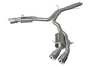 ES#4213476 - 49-36427-P - MACH Force-Xp 304 Stainless Steel Axle-Back Exhaust System - Polished Tips - Mach Force stainless steel exhaust with quad 3.5" polished tips - AFE - Audi