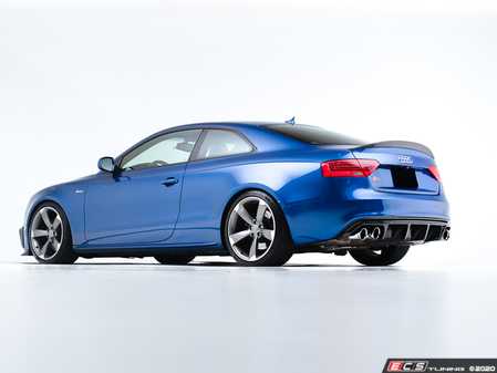 ES#4070070 - 006241LA01 - Audi B8.5 S5 / A5 S-Line Rear Diffuser - Gloss Black - Add some aggressive styling to your Audi! - ECS - Audi