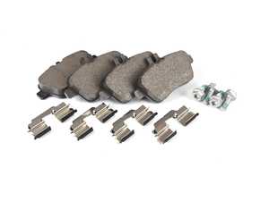 ES#2757267 - 0074209620 - Rear Brake Pad Set - Includes shims and all hardware needed for installation - Genuine Mercedes Benz - Mercedes Benz