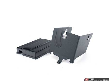 ES#4143530 - 019722ECS01-02KT -  Matte Black Battery Cover Kit - Ditch the plastic and upgrade to an ECS Aluminum & Matte Black Battery Cover Kit! - ECS - Audi Volkswagen